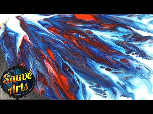Fluid Acrylic Paint - Painting Using a Straw!