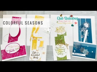 FREE Card Kit| June 2017 Club Quitabug #2: Stampin' Up! Colorful Seasons