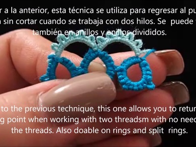 Frivolite Tatting Lesson 166 - continuous and double continuous thread join