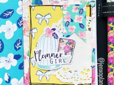 Guest Designer! Travelers Notebook Dashboard and set up with the February TPS kits with  jenxoplans