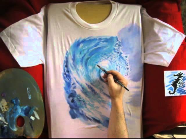 Hand Painted T-shirt n.164 - Stop Motion Painting Animation by Umberto Pigoni