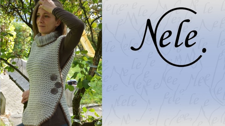 Herbstzeitling a knitted poncho by NeleC.