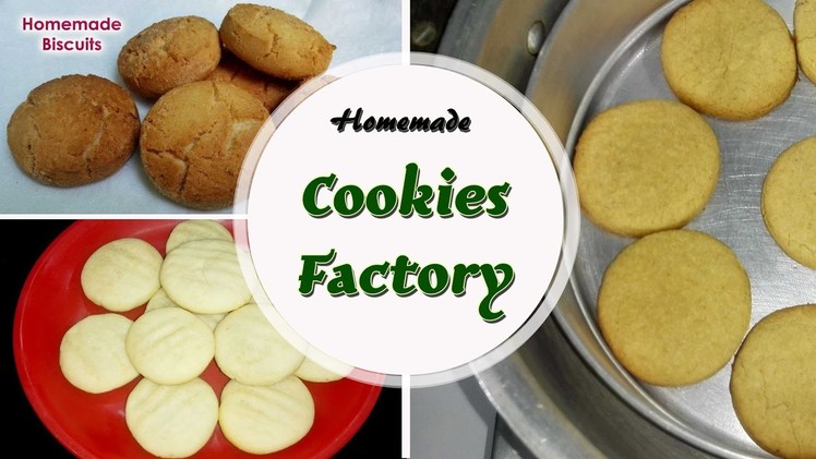 Homemade Cookies Factory || Homemade Biscuit. Cookies Recipes.