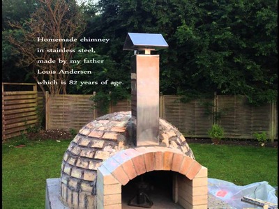 Homemade pizza oven in Denmark