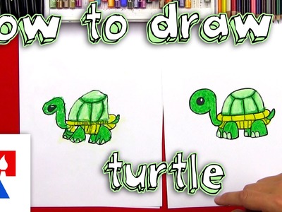 How To Draw A Cartoon Turtle