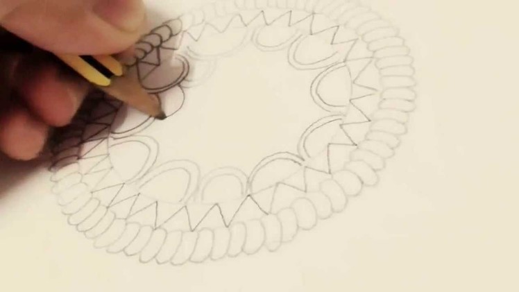 How to draw a dream catcher -beginners