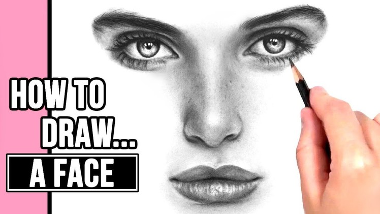 How to Draw a Realistic Face | Drawing Tutorial Part 1: Eyes, Nose + Mouth
