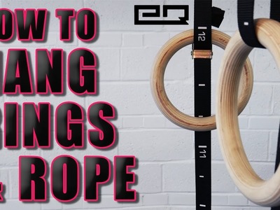 How To Hang Gymnastics Rings and Climbing Rope! DIY Bracket!