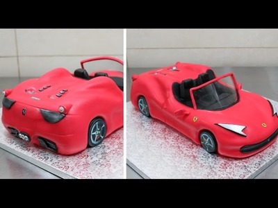How To Make a 3D Ferrari Cake by CakesStepbyStep