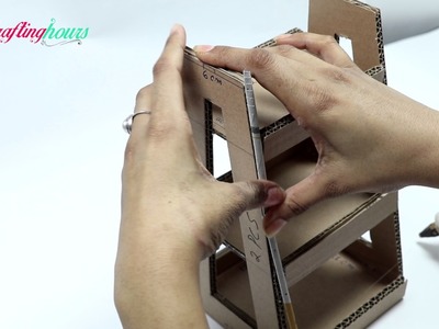 How to Make a Mini Desk Organiser with Waste Cardboard - Very Easy and Quick DIY Craft