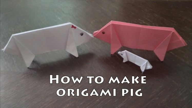 How to make Origami Pig - STEM Kids Activity