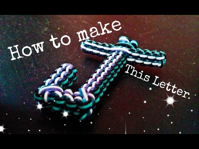 How to Make The Letter, "J" with Boondoggle.Lanyards.Scoubidou