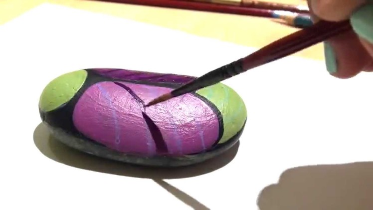 How to Paint a bug on a Rock