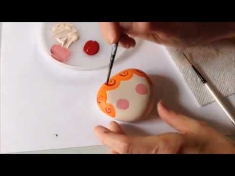 How to Paint a Cutie Face Rock