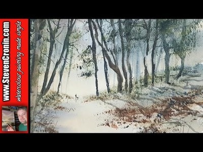 How to paint watercolour landscapes from photographs with Steven Cronin