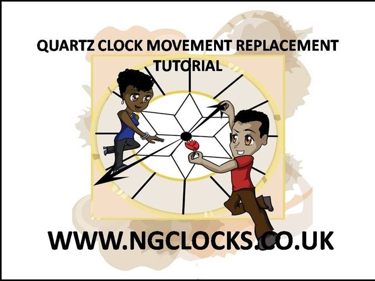 How to replace a quartz clock movement and hands tutorial