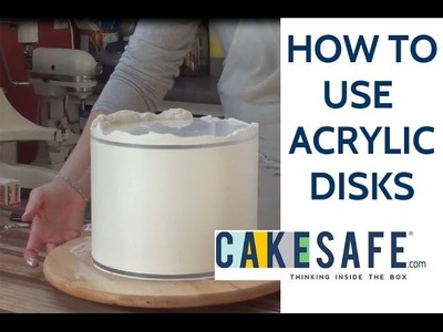 How To Use CakeSafe's Acrylic Disks for Smooth Buttercream or Ganache