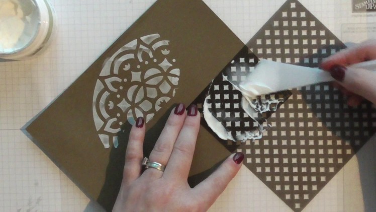 How to use Stampin' Up! masks & Embossing paste