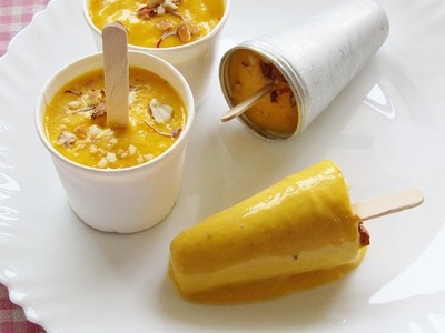Mango Kulfi - No Cook Easy Mango Kulfi Recipe - Indian Mango Ice Cream - Indian Recipes - Nisa Homey