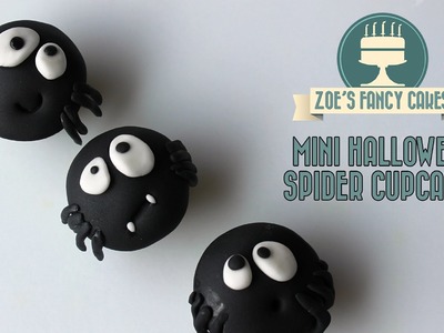 Mini Halloween spider cupcake ideas How To Cake Tutorial