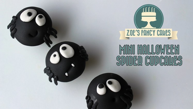 Mini Halloween spider cupcake ideas How To Cake Tutorial