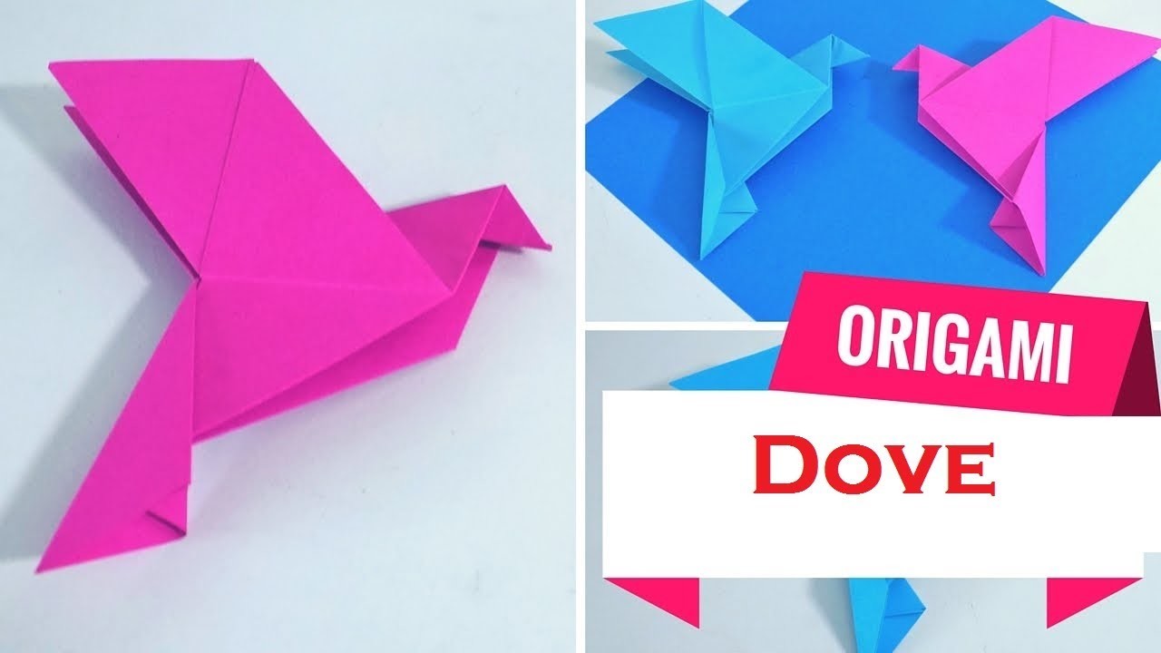 Origami Dove।How To Make an Easy Origami Dove।Origami animals।Paper ...