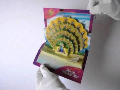 POP UP PEACOCK GREETING CARD DESIGNED BY KAMAL KAKU