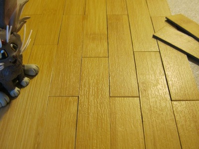 QUICK TIP: Miniature flooring for dollhouse. diorama