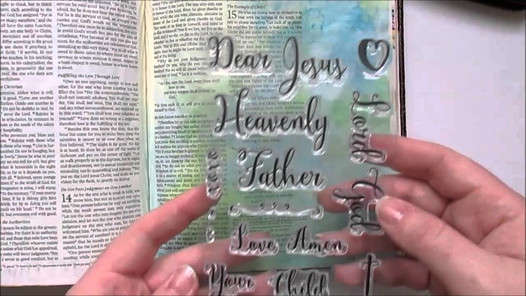 Romans 15:13 Bible Journaling Water color tutorial Growing Meadows Tai Bender Prayer Journal