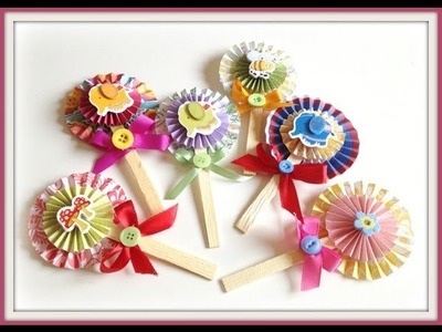 Rosette Cupcake Toppers Tutorial