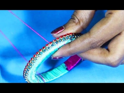 Silk Thread Bangles Making Tutorial Videos - Multi Colored Bangles Designs - Fashion Designs