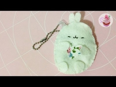 Sleepy Molang pouch keychain tutorial