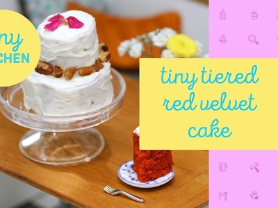 Tiny Tiered Red Velvet Cake | Tiny Kitchen