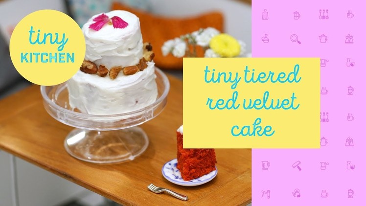 Tiny Tiered Red Velvet Cake | Tiny Kitchen