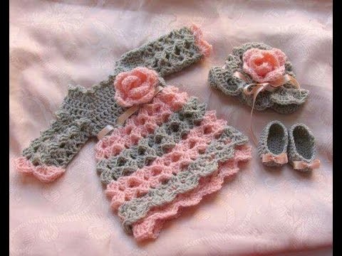Woolen sweater designs | baby frock boot and cap set woolen |