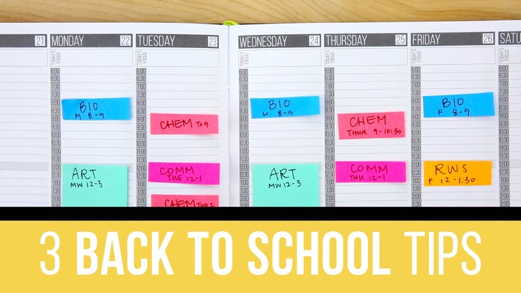 3 Back to School Planner Tips ????✏️