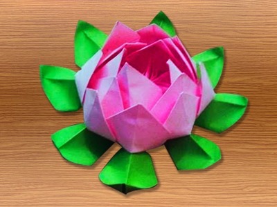 3d origami lotus flower tutorials || how to make an origami lotus flower
