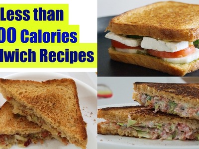 4 Healthy Sandwich Recipes | Weight Loss Recipes | Healthy Breakfast Ideas in Hindi