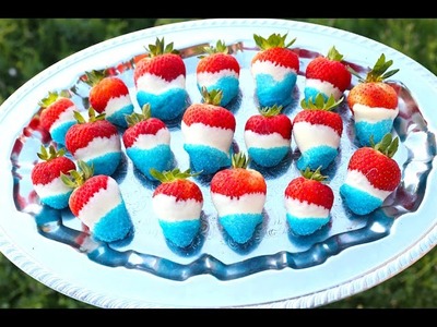 4th of July Chocolate Covered Strawberries!
