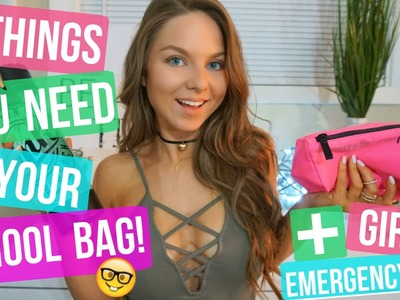 5 THINGS YOU NEED IN YOUR SCHOOL BAG + GIRLS EMERGENCY KIT!