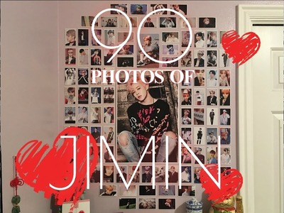 90 Pictures of Jimin on my Wall! - BTS DIY