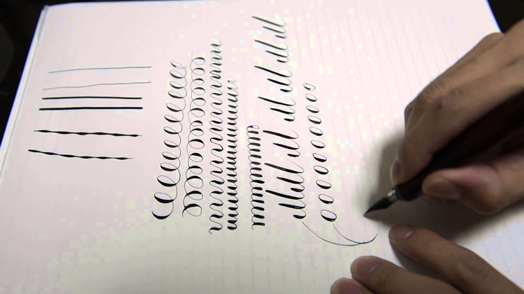 -ASMR- Practice of Calligraphy (& Fountain pen) 1