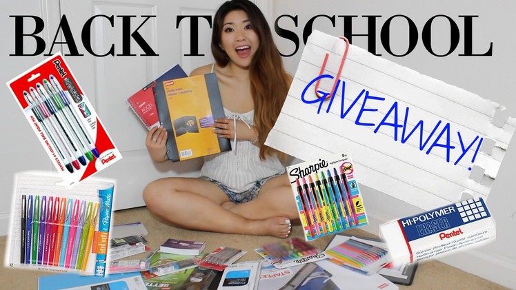 Back To School Giveaway! | International | Limited Edition Supplies