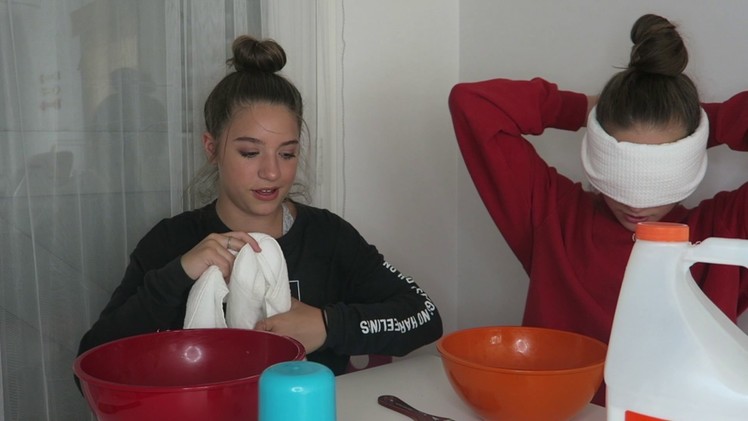 Blindfolded slime! || with maddie!