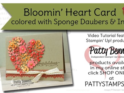 Bloomin' Heart Card Ideas - Stampin' UP! thinlit die