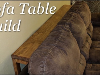 Building a skinny behind the sofa table