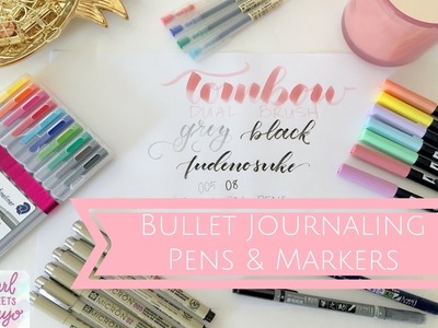 Bullet Journaling Supplies : Pens and Markers