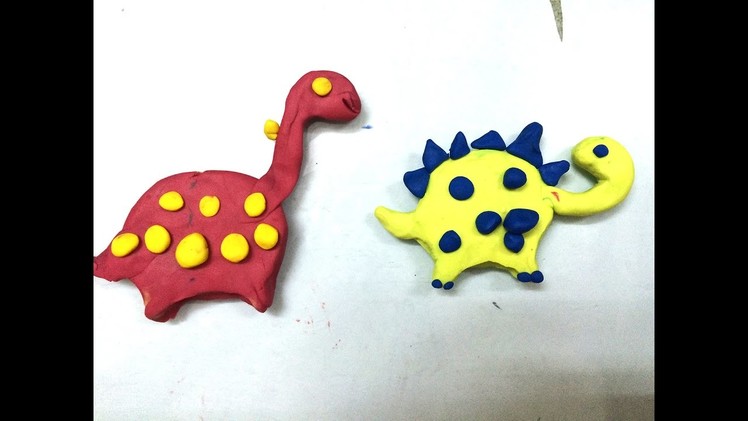 Clay art for kids | How to make clay a dinosaur for kids | Play doh dinosaurs | Art for kids