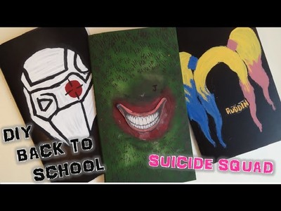 DIY Back To School Suicide Squad Notebooks