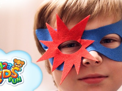 DIY by Creative Mom #1 - how to make superhero mask for a boy 123 Kids Fun